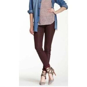 Joe's The Skinny Coated Bordeaux Jeans Size 28